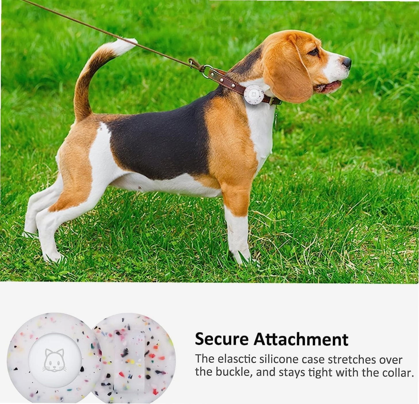 Airtag Cat Collar Holder, Small Air tag Cat Collar Holder Compatible with Apple Airtag GPS Tracker, 2Pack Waterproof Case Cover for Cat Dog Pet Collar Within 3/8 inch (2 Transflower)