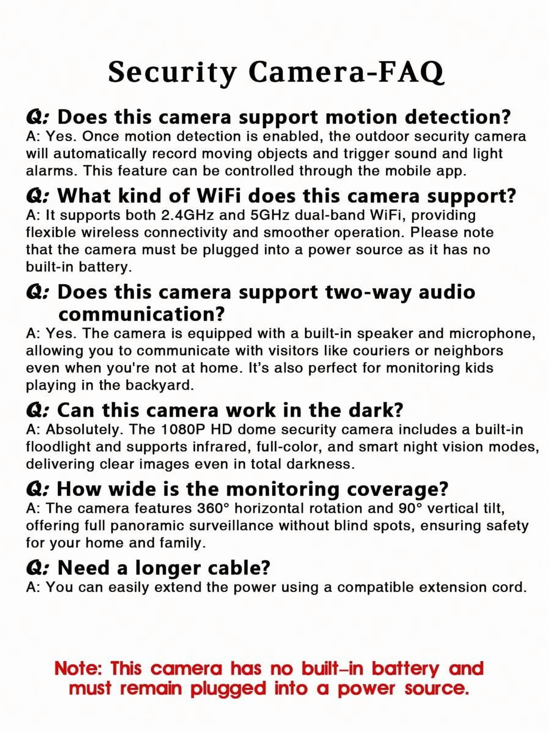 2/4pcs 1080p HD 5G Smart Home Safety Camera - All-Weather Color Night Vision, Pan/Tilt/Zoom, Bidirectional Audio, Pet Monitor With Movement Alerts - Wireless Indoor/Outdoor Security Cam