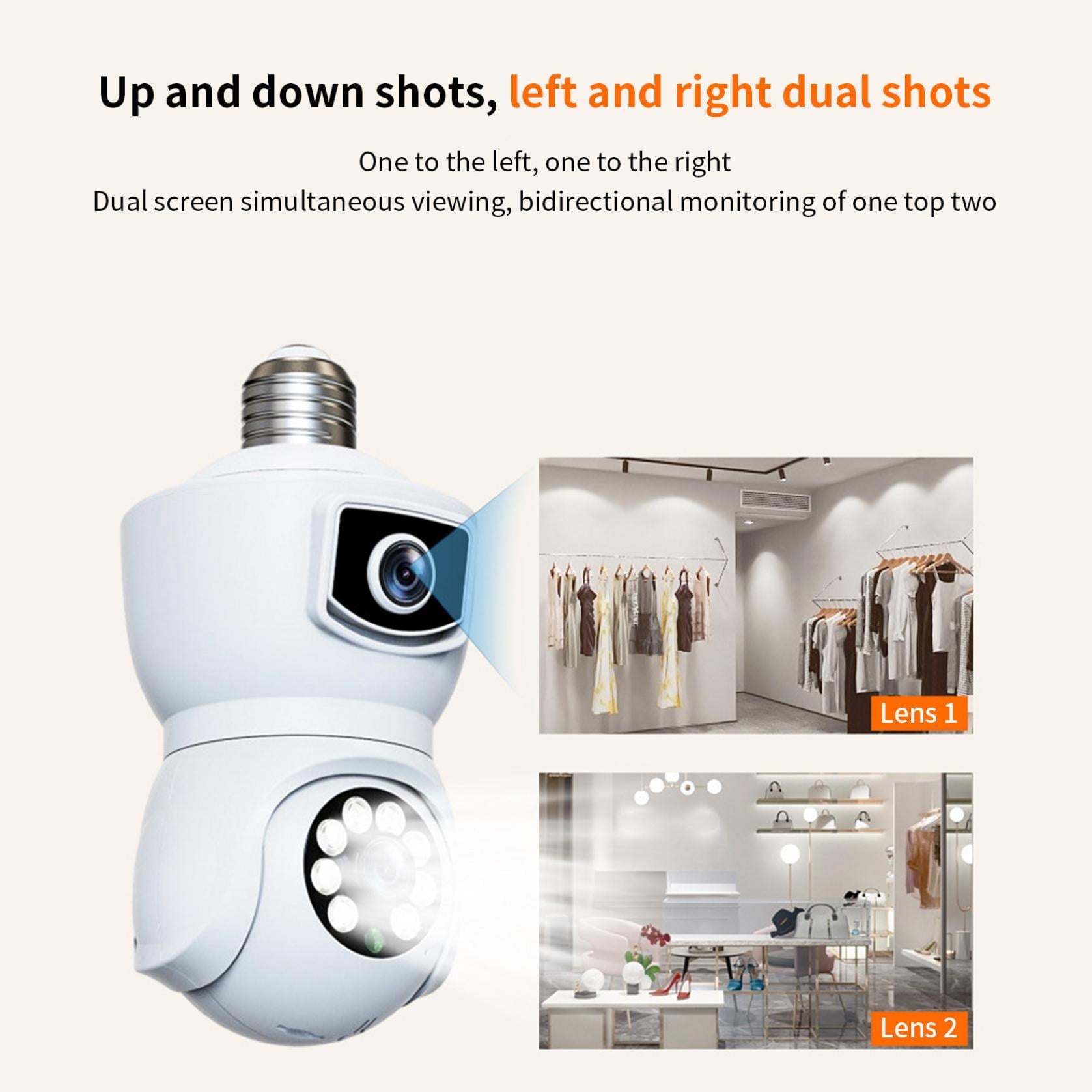 AZXY Wireless Security Camera,Smart Security Cameras,Indoor/Outdoor Smart Pet Monitors for Home,1080p Hd Night Vision Wifi 360 Smart Surveillance Camera