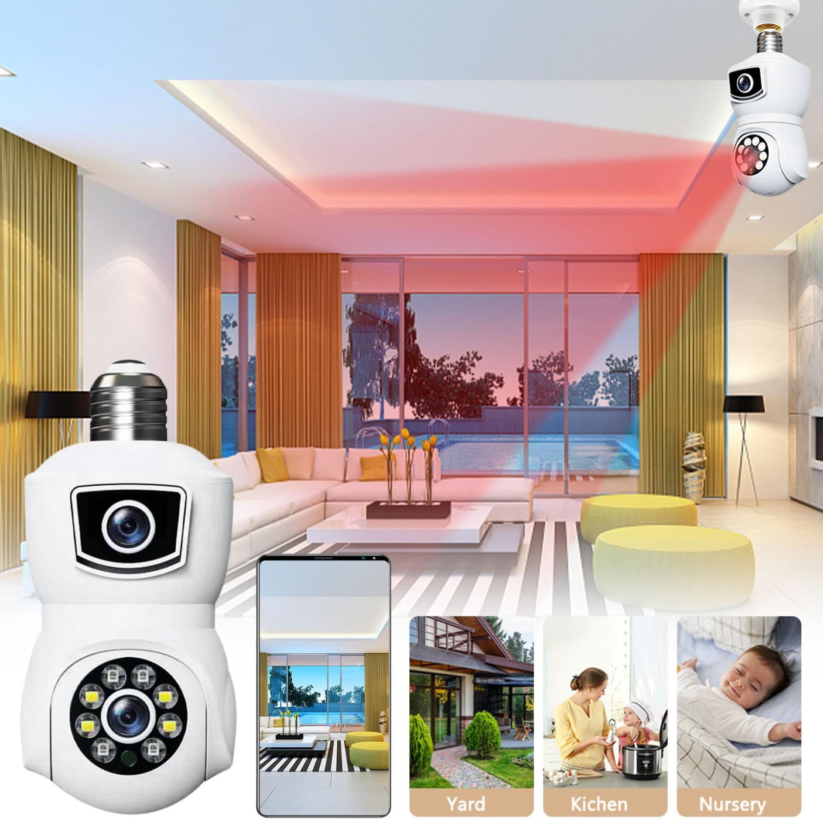 AZXY Wireless Security Camera,Smart Security Cameras,Indoor/Outdoor Smart Pet Monitors for Home,1080p Hd Night Vision Wifi 360 Smart Surveillance Camera
