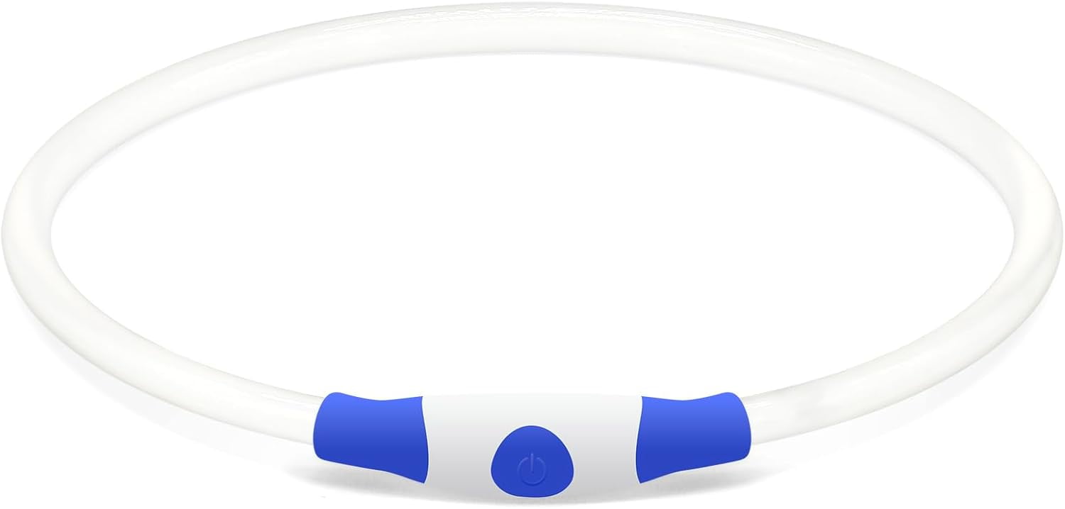 2Pack-Led Dog Collar, USB Rechargeable Flash Dog Necklace Light, Pet Safety Collar Makes Your Beloved Dogs Be Seen at Night for Small Medium Large Dogs(Green)