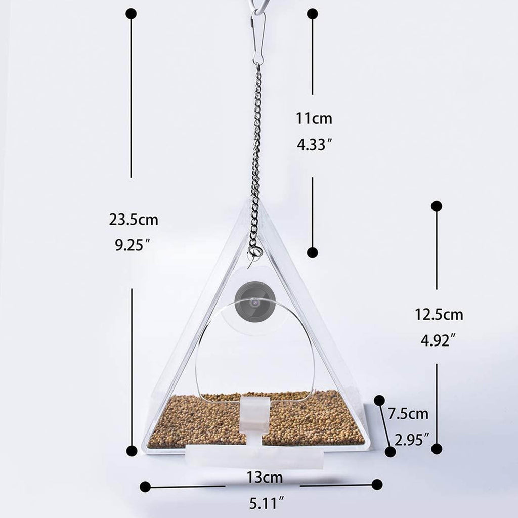 Bird Feeder With Camera, Smart Bird Feeder with HD 1080P Night Version Camera, WiFi Hotspot For Remote Connection To Mobile Phone For Outdoor Bird Watching, Pictures