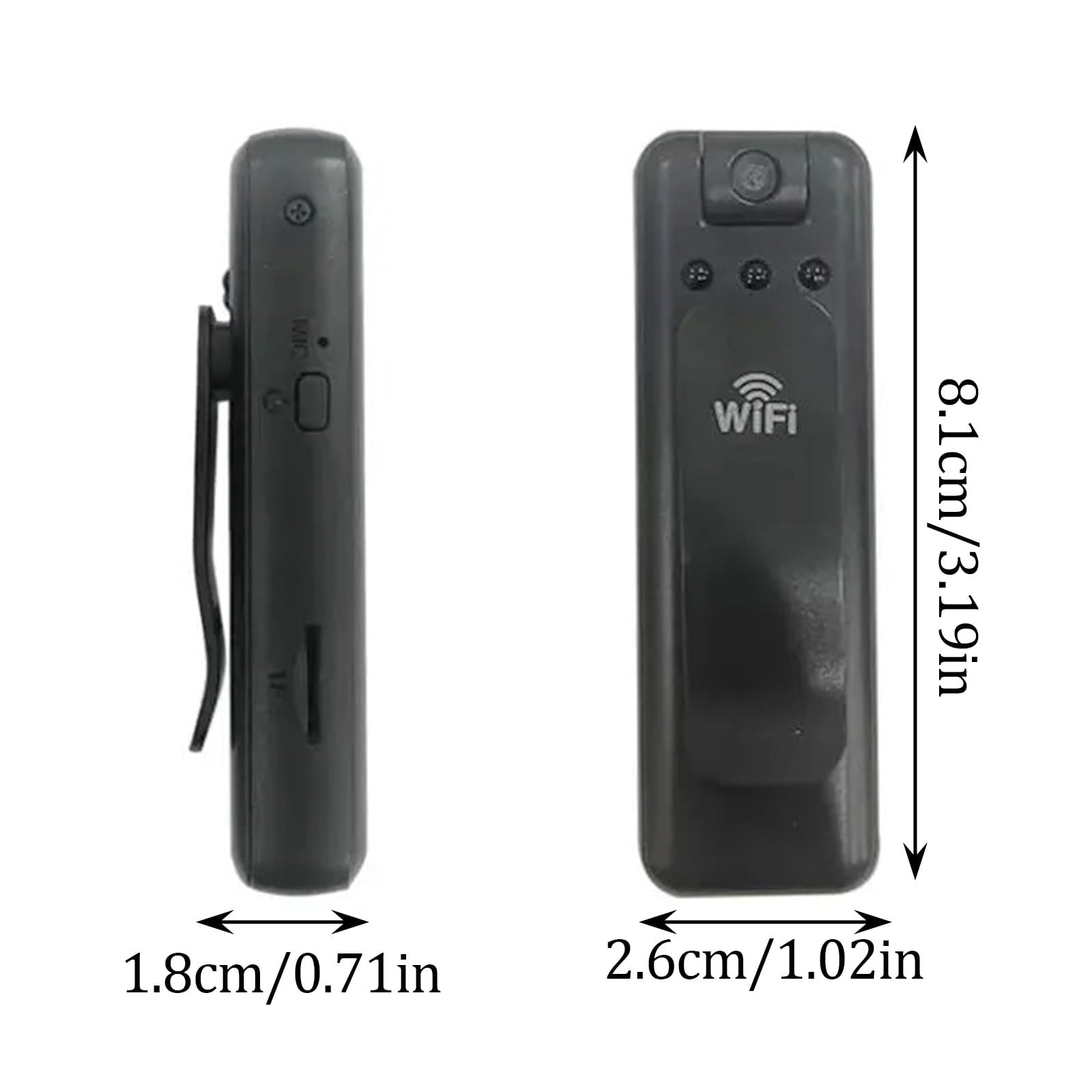 BallsFHK Body Camera Video Recorder, 1080P Small Portable Wearable Hidden Cameras With Clip & Night , Micro Pocket Body Worn Cam For Sport, Pet, Home , Secur,Work Record