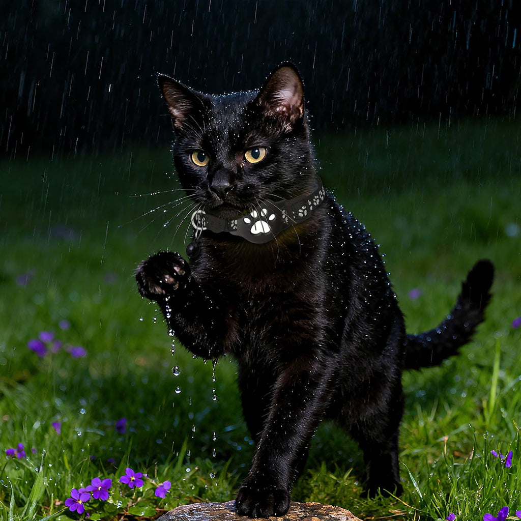 Cat Collar for Small Cats,Real Time Cat GPS No Monthly Fee,no Sim Required, Pet Anti Lost Recorder GPS Collars Works with Only, Waterproof, Reflective Strip to Choice